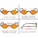Eyekepper 5 Pack Small Round Blue Light Blocking Reading Glasses +3.00 - Orange Tinted Computer Readers for Eye Protection - Buy Online on GoSupps.com