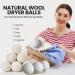 42 Pieces Wool Dryer Balls Set - 40 Reusable Laundry Balls + 2 Muslin Bags | Eco-Friendly Fabric Softener Anti-Wrinkle & Static Energy Saving - Buy Online on GoSupps.com