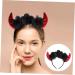 CRILSTYLEO Rose Headband Demon Hairband Demon Horns Headband Devil Ears Headband Demon Headpiece Devil Costume Halloween Party Favor Devil Headpiece Devil Hairband Bright Leather Fabric - Buy Online on GoSupps.com