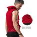 Babioboa Men's Cherry Red Workout Hooded Tank Top - X-Large - Buy Online on GoSupps.com