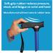Carex Health Brands Soft Grip Walking Cane with Wrist Strap - Height Adjustable & Latex Free Handle - Blue Marble - Buy Online on GoSupps.com