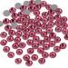 Beadsland 1440 Pieces Flat Back Rhinestones Nail Crystals Rhinestones For Nails Pink SS10(2.7-2.8mm) Pink SS10/1440pcs