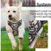 Heele Dog Crockery & No-Pull Harness | Adjustable Reflective Dog Gear for Medium-Sized Dogs - Soft & Breathable Anti-Pull Design - XS Flower Black - Buy Online on GoSupps.com