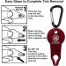 TAKONE Tick Tweezers Set Includes 1 Tick Card with Magnifying Glass and 1 Tick Remover Tick Card Tool Set for People Children Dogs and Cats - Buy Online on GoSupps.com