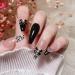 10Pieces 3D Nail Nail Art Accessories Bows Nail Jewelry Alloy-Nail Art Decorations for Women and Girls Metal Nail Studs for Nail Art Black Fragrant Butte - Buy Online on GoSupps.com