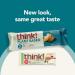 Vegan High Protein Bars - Peanut Butter Chocolate Chip | 13g Protein Low Sugar Non-GMO | Think! 10 Count - Buy Online on GoSupps.com
