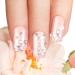 Maitys 120pc Short Square Rhinestone Flower Full Cover Press-On Nails - Glossy Acrylic Designs for Nail Salon & DIY Decoration - Women/Girls - Buy Online on GoSupps.com