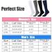 Shop QKURT 4 Pairs Compression Stockings for Men & Women | Athletic Knee Socks Support | Multi-Colored S-M - Buy Online on GoSupps.com