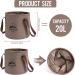 aiGear Collapsible Bucket 5.3 Gallon Portable Camping Outdoor Buckets - Brown - Buy Online on GoSupps.com