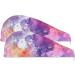 Super Absorbent Purple Red Orange Marble Hair Towel 2 Pack - Quick Dry Hair Turbans with Button Wrap for Women & Girls - Buy Online on GoSupps.com