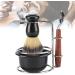 HERCHR 4-Piece Shaving Set | Manual Razor Stainless Steel Stand Brush & Bowl | Premium Men's Grooming Essentials - Buy Online on GoSupps.com
