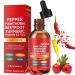 SDJUFEI Cayenne Pepper Drops 2 Fl Oz Liquid Pepper Organic Vitamin K2 & D3 Health Supplements Vegan-Friendly Gentle Formula Health Supplements