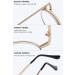 Shop Magimodac Retro Blue Light Filter Reading Glasses - Men's & Women's Mini Metal Computer Glasses | 2.5 Diopter Visual Aid - Buy Online on GoSupps.com
