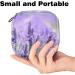 Menstrual Pad Bag with Zipper - Purple Lavender Flower Napkin Pouch for Women & Girls | Stylish & Functional Tampon Collection Bag - Buy Online on GoSupps.com
