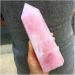 Jukuckv Natural Rose Quartz Crystal Obelisk - Reiki Healing Stone Wand (500g) for Spiritual Support & Home Decoration - Buy Online on GoSupps.com