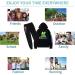 Solmlgo Kids Hoodie Tracksuit Set | Boys & Girls Red Game Hoodie Suit | Sweatpants Included | Large Black | Ages 5-12 - Buy Online on GoSupps.com