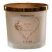 Personalised Large Double Wick Wedding Candle Gift with Rose Gold Heart (French Cade Lavender)