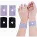 Travel Wristbands Travel Motion Sickness Relief Wrist Band Natural Nausea Relief Anti Nausea Car Sea Plane Travel Morning Sickness Motion Sick Wrist Bands (Black and grey)
