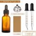 4 Pack Amber Glass Dropper Bottles with Pipettes 1 oz Leakproof Tincture Bottles for Essential Oils & Liquids - International Shipping Available - Buy Online on GoSupps.com