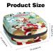 Menstruation Pad Bag with Zipper | Women's Napkin & Tampon Bag - Stylish Christmas Design for Girls - Buy Online on GoSupps.com