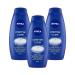 Nivea Bath Cream Body Wash Creme Care Original Scent - 25.36 Ounce (750ml) x Pack of 3