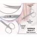 ARSUK Professional Curved Cuticle Scissors - Extra Fine Manicure Tool for Women & Men - 3.74 Inch Stainless Steel - Buy Online on GoSupps.com