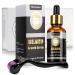 Dessnill Men's Faces Beard Care Set Including 0.5mm Dermaroller Beard Growth Bart Care Set Accelerate Bartwachstum Serum Oil For Men Makes Beard And Hair Grow Faster
