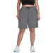 SEKINO Women's Plus Size Gray Hiking Cargo Shorts | Quick Dry & Lightweight Outdoor Shorts (2X) - Buy Online on GoSupps.com