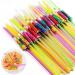 Floahazz 150 Pcs Umbrella Straws Colourful Disposable Bendable Drinking Straws for Beach Theme Parties Bar Decoration - Buy Online on GoSupps.com