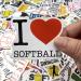 100 Piece Softball Stickers for Water Bottles | Vinyl Softball Gifts & Party Favors - Buy Online on GoSupps.com