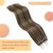 Youngsee Microring Extensions Real Hair 60cm - Brown to Blonde Loop Hair Extensions (P4/26 & P4/27) - 50g Quality Microring Hair Solutions - Buy Online on GoSupps.com