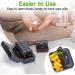 Zoksi AM PM Pill Organizer - 7 Day Portable Weekly Medicine Case for Vitamins Fish Oils & Tablets - Travel-Friendly Black Design - Buy Online on GoSupps.com