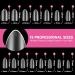 UNA GELLA Almond Nail Tips - 504 Pcs Full Matte Surface 15 Sizes Soft Gel Nail Tips for DIY Nail Extensions | Perfect for Salon Use - Buy Online on GoSupps.com