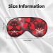 Buy Red Hearts Firework Print Unisex Sleep Eye Mask | Soft Comfort Eye Shade for Travel Yoga and Shift Work International Shipping Available - Buy Online on GoSupps.com