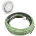 Jhanmei floating fly cord with a falling tip 30 m double color weight forward floating fly cord with 2 welded loops flyfish cord.WF-7F/s
