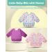 Lictin 3 Pcs Long Sleeve Baby Bibs | Waterproof Bibs for Toddlers 6-24 Months | Adjustable Closure Baby Smock - Purple - Buy Online on GoSupps.com