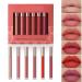 Scnvsi 6pcs Matte Liquid Lipstick Set Lip Stain Makeup Kit, Waterproof Long Lasting Matte Lipstick Set for Women Girls