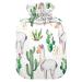Watercolor heat bottle with cactus lama alpaca with reference heat bottles for pain relief water heating pillows warm-up bags for pregnant women 2 l