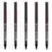 Essence Superlast 24h Eyebrow Pomade Pencil Waterproof Eye Pencil eyebrow pencil 24 hours hold No. 40 Cool Brown Braun vegan waterproof 5 -pack (5 x 0.31g))