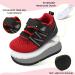 JOINFREE Baby Sneakers Toddler Shoes | Soft Anti-Slip Sole | Newborn First Walkers | Breathable Athletic Running Shoes 6-12 Months | Red Black - Buy Online on GoSupps.com