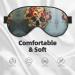 Floral Skull Print Eye Mask | Double-Sided Soft & Light Blocking | Enhance Sleep Quality - Buy Online on GoSupps.com