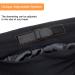 Silky Satin Lined Bonnet - Adjustable Sleep Cap for Curly Hair Protection - Solid Black - Buy Online on GoSupps.com