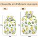 NAANLE 2L Hot Water Bottle with Palm Leaf Cover - Relief for Menstrual Cramps & Pain | Heat & Cold Therapy - Buy Online on GoSupps.com