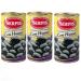 El Serpis Spanish Black Cacere as Olives with Bone 3 x 300 g I Seasoned with Salt and Vinegar I Perfect to Combine with Tapas and Salads I Gluten and Lactose Free