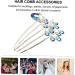 FRCOLOR Diamond Phoenix Hair Comb Bridesmaid Hair Comb Pearl Hair Comb Rhinestone Barrettes Rhinestone Headpiece Bridal Hair Clip Tiara Hair Comb Accessories Winter Alloy Miss Wedding Clip - Buy Online on GoSupps.com
