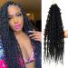 45cm 6 Pack Dreiebente Butterfly Locs-H kelhaar for Women 1b / 30 # Unorderminable Districted Faux Locs-Haar Preliminary Pre Twisted BraIding Synthetic Hair Extensions (C 18inch (45cm) 1B