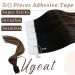 Ugeat Black & Caramel Brown Real Hair Tape Extensions - Ombre 20 Pieces 40cm 50g | Invisible & Seamless Hair Extensions - Buy Online on GoSupps.com