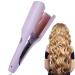 Hair Curler Wand - Hair Styler Iron for Egg Roll Hair Waving - Fast Heating Adjustable Temperature Hair Wand Waver for Girs Birthday Gift Hersil US Purple