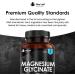 High Strength Magnesium Glycinate Supplements | 120 Capsules, 208mg Magnesium per Serving | Pure UK Manufactured Formula by New Leaf Products - Buy Online on GoSupps.com