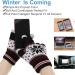 Gitua 2 Pairs Women's Touchscreen Winter Gloves | Windproof Knitted Mittens for Skiing Cycling Hiking - International Shipping Available - Buy Online on GoSupps.com